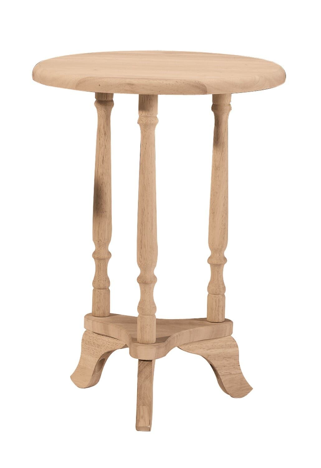Ot 601 16 Inch Round Plant Stand/tea Table | Unfinished Furniture Of  Wilmington With 16 Inch Plant Stands (View 9 of 15)