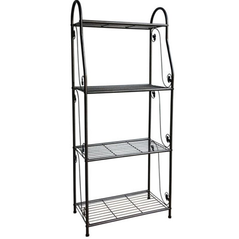 Plant Stand – 4 Tier Metal – Garden Furniture – Garden World For Four Tier Metal Plant Stands (View 8 of 15)