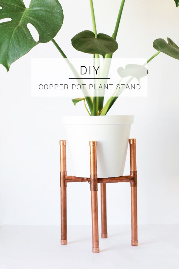 Raised Copper Pot Plant Stand Diy // Tutorial – Pure Sweet Joy In Copper Plant Stands (View 4 of 15)