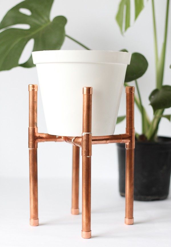 Raised Copper Pot Plant Stand Diy // Tutorial – Pure Sweet Joy Within Copper Plant Stands (View 13 of 15)