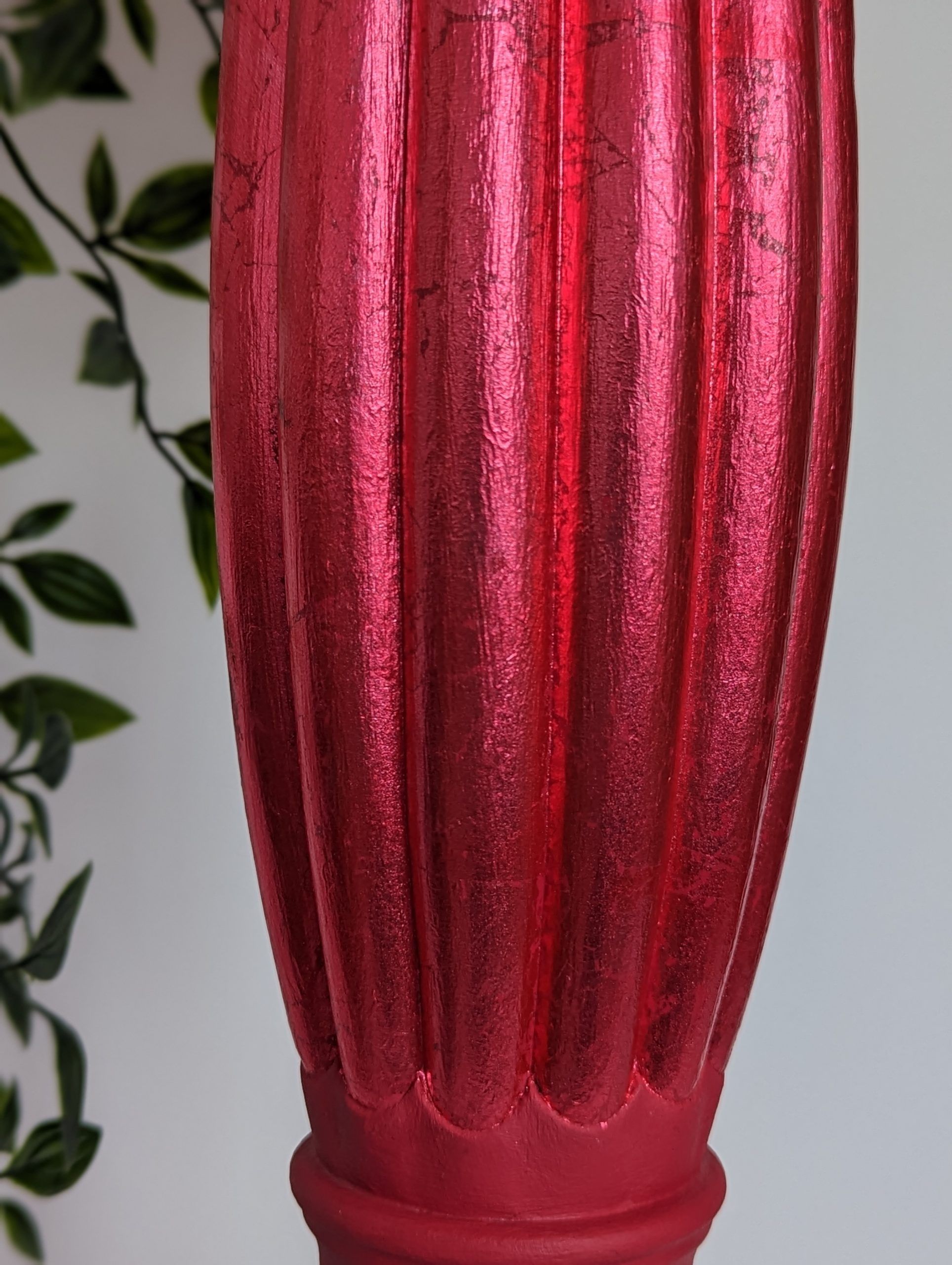 Ruby | Red Plant Stand With Metallic Details | Webb & Gray Within Red Plant Stands (View 14 of 15)