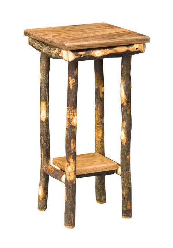 Rustic Hickory Twig Plant Stand From Dutchcrafters Amish Furniture In Rustic Plant Stands (View 8 of 15)