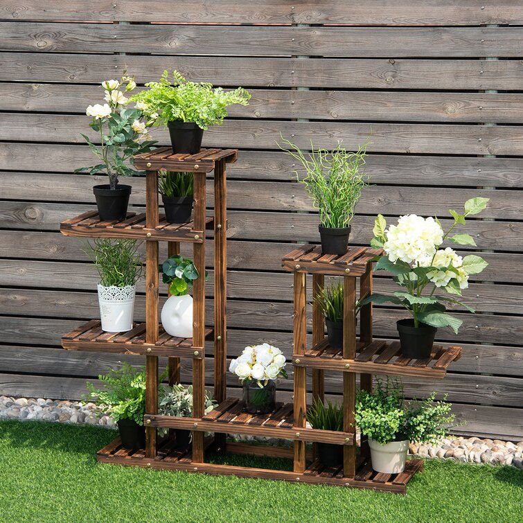Union Rustic Sperling Multi Tiered Plant Stand & Reviews | Wayfair Regarding Rustic Plant Stands (View 5 of 15)