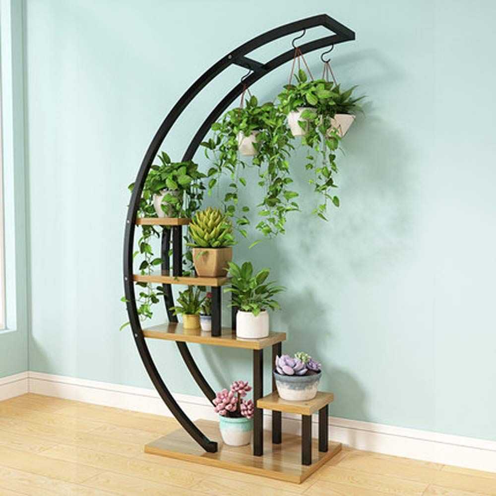 Vertical Garden Powder Coated Metal Stand Garden Decoration Used With Flower/green  Plant Iron Wood Floor Modern – Buy Indoor Wooden Planters,large Indoor  Planters,ladder Plant Stand Product On Alibaba With Regard To Powdercoat Plant Stands (View 1 of 15)