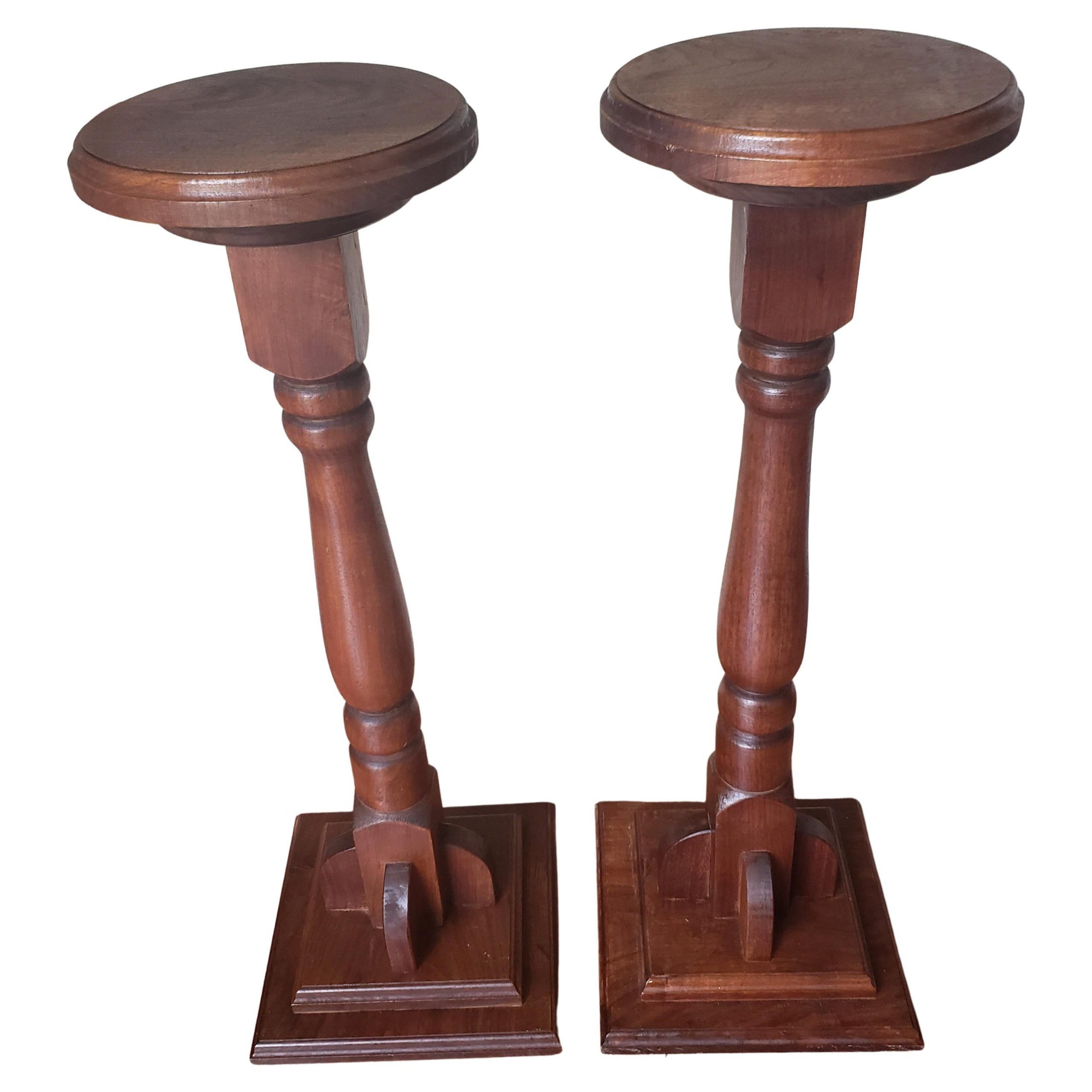 Vintage Torcheres Victorian Style Solid Mahogany Plant Stands, A Pair For  Sale At 1stdibs | Vintage Pedestal Plant Stand, Victorian Plant Stands,  Victorian Style Plant Stand With Regard To Pedestal Plant Stands (View 10 of 15)