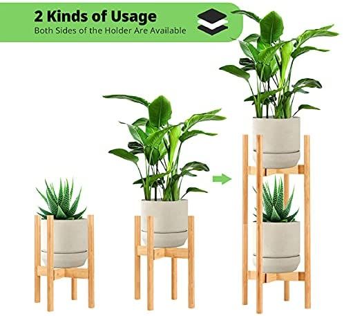 Wholesale Plant Stand For Indoor Plants 1 Pack, Mid Century Modern Bamboo  Plant Holder Adjustable Width 8 To 12 Inch,15 Inch Height For 8 To 12 Inch  Flower Pot (only Plant Stand) : Inside 15 Inch Plant Stands (View 12 of 15)