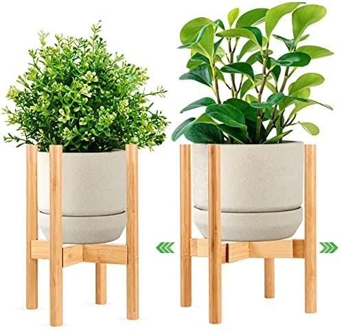 Wholesale Plant Stand For Indoor Plants 1 Pack, Mid Century Modern Bamboo  Plant Holder Adjustable Width 8 To 12 Inch,15 Inch Height For 8 To 12 Inch  Flower Pot (only Plant Stand) : Pertaining To 15 Inch Plant Stands (View 7 of 15)