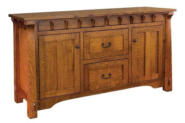 Andar Solid Wood Dining Buffet From Dutchcrafters Amish Furniture Pertaining To Solid Wood Buffet Sideboards (Photo 15 of 15)