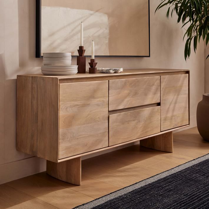 Anton Solid Wood Buffet Table | West Elm Within Solid Wood Buffet Sideboards (View 6 of 15)