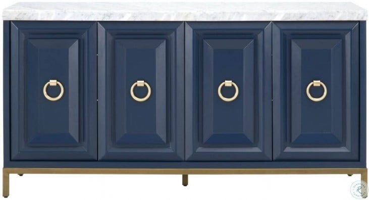 Azure Navy Blue Carrera Sideboard From Orient Express | Coleman Furniture Intended For Navy Blue Sideboards (Photo 4 of 15)