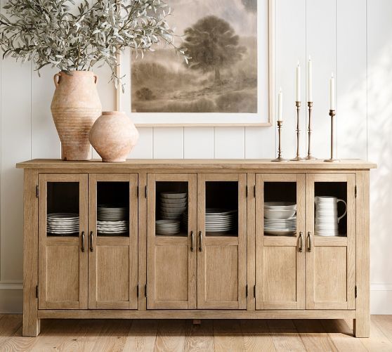 Buffet Tables, Sideboards & China Cabinets | Pottery Barn In Sideboards With Power Outlet (Photo 10 of 15)