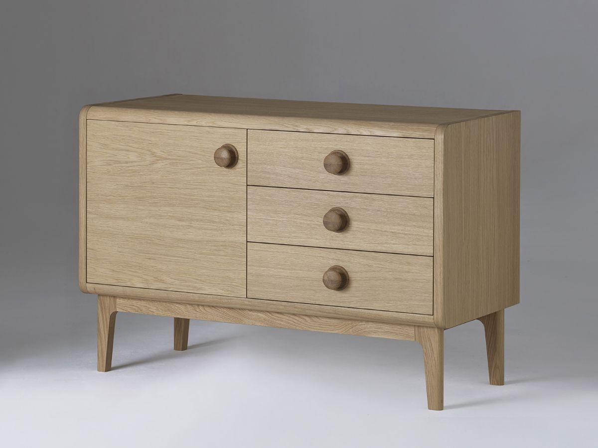 Collection 1 Contemporary Oak Compact Sideboard – Living Room Collection 1 Contemporary  Oak Sideboard From Living Room For Transitional Oak Sideboards (Photo 1 of 15)