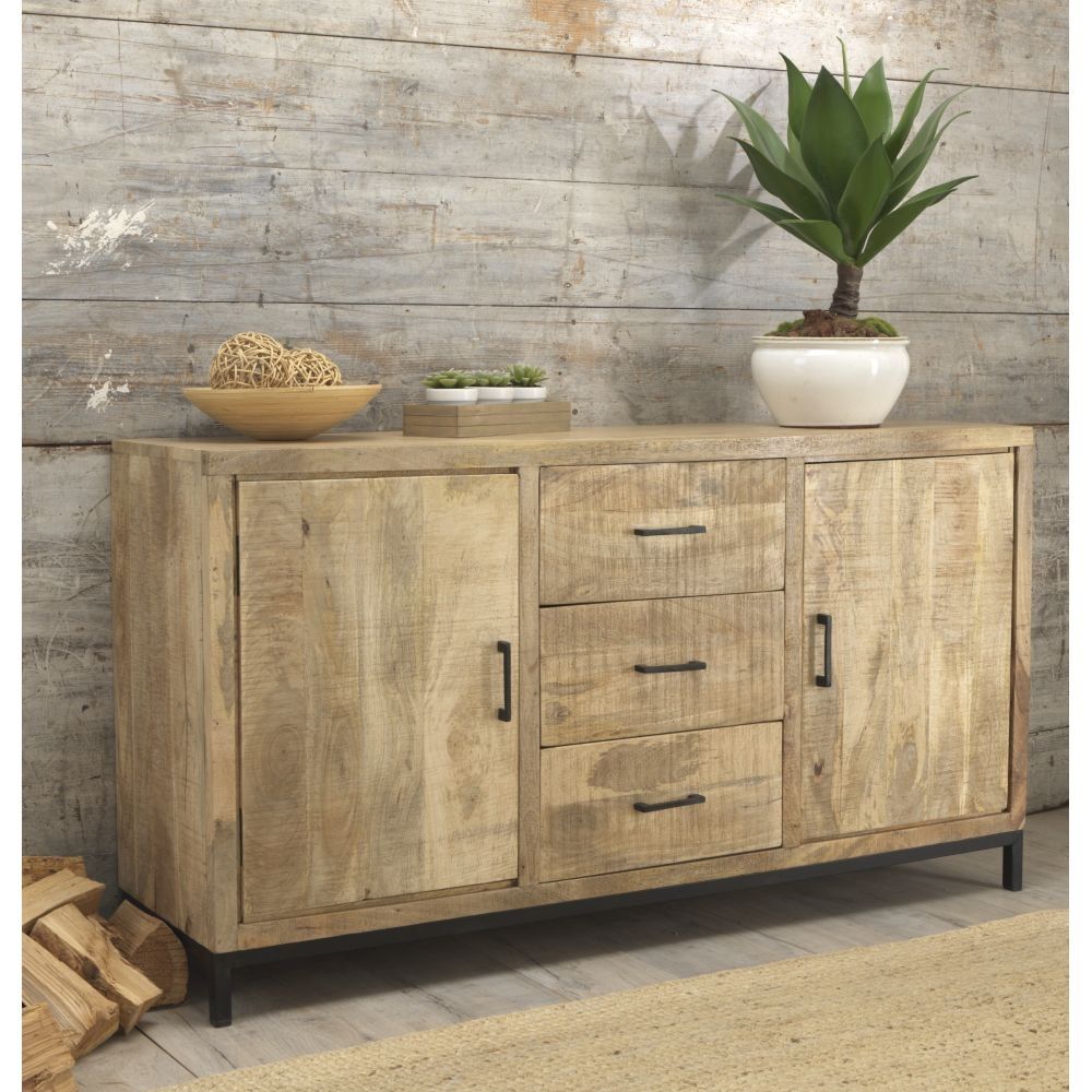 Cove Reclaimed Wood Furniture Large Sideboard Throughout Rustic Oak Sideboards (Photo 13 of 15)