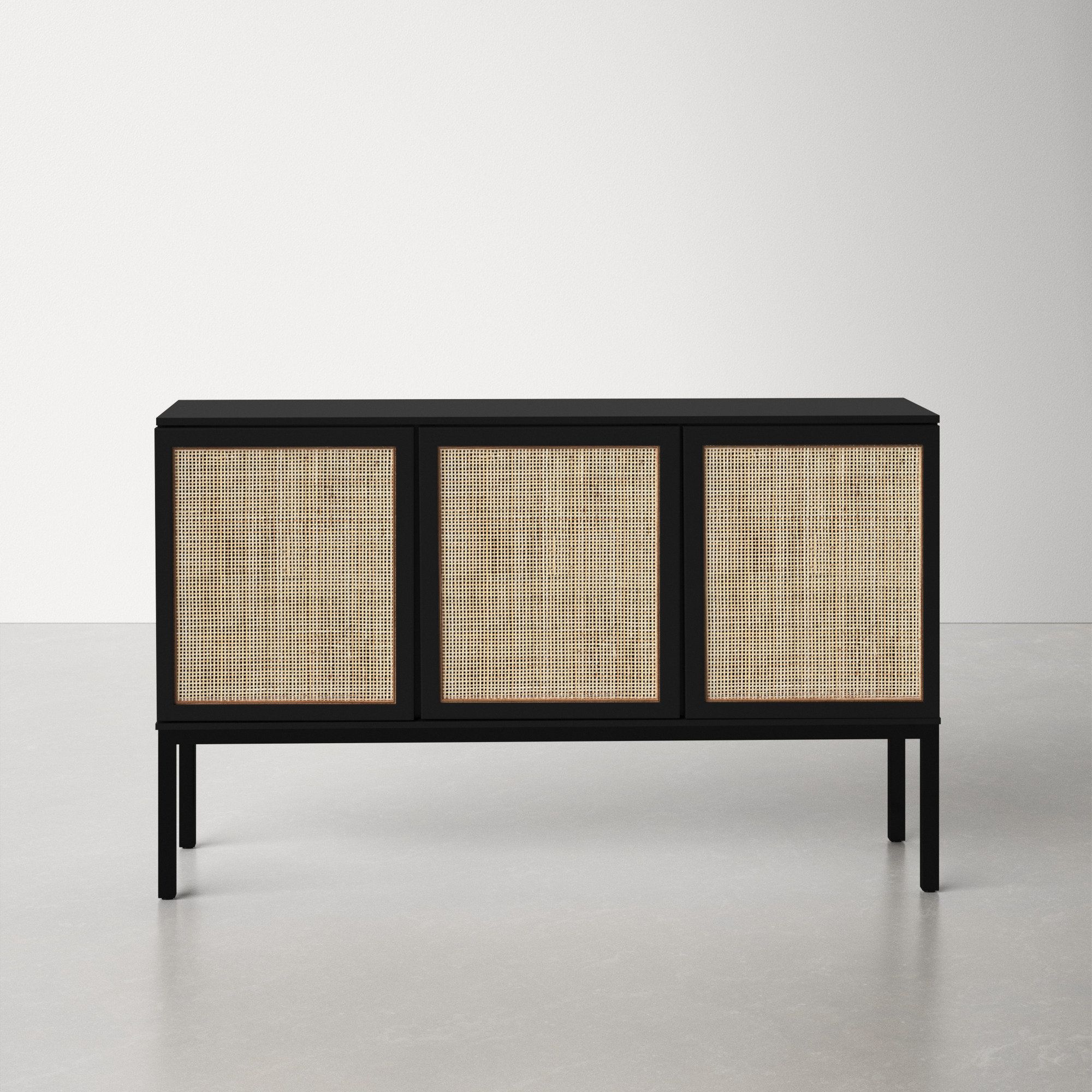 Ehren 54'' Rattan Sideboard & Reviews | Allmodern Pertaining To Assembled Rattan Sideboards (View 6 of 15)