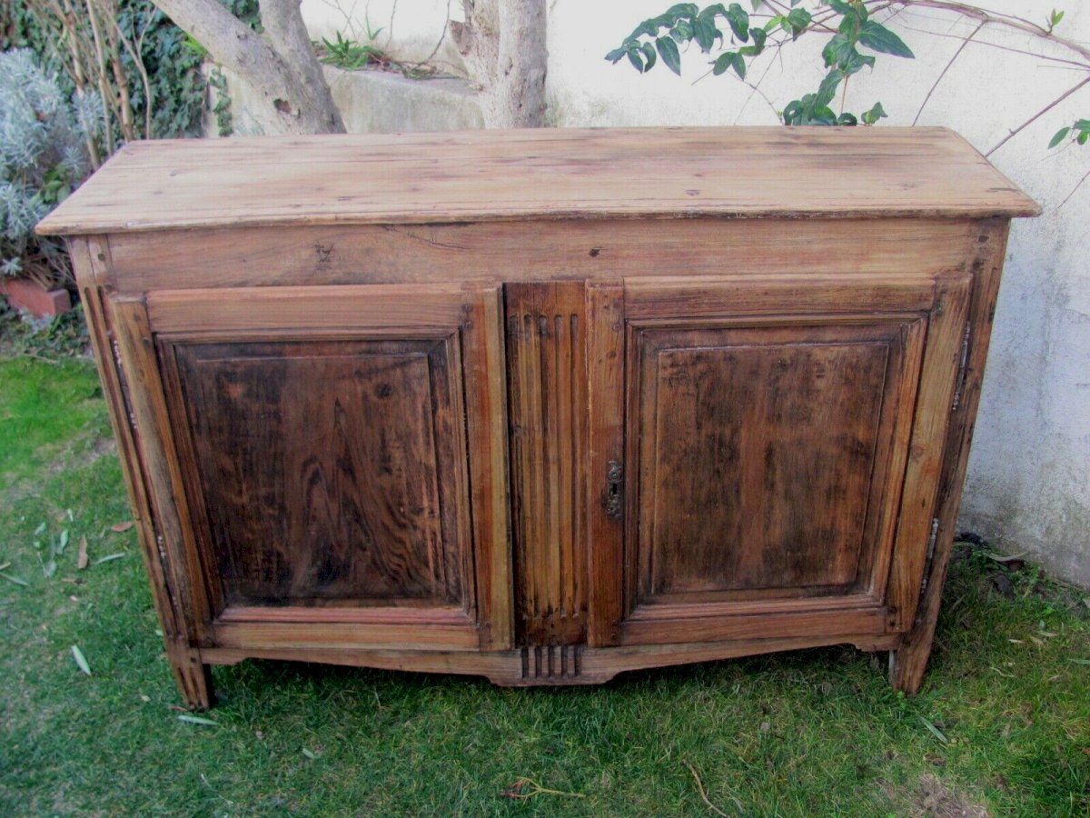 Furniture – Narrow Two Door Buffet – Shabby Chic – Late 19th Early 20th  Century Vintage With Antique Storage Sideboards With Doors (View 5 of 15)