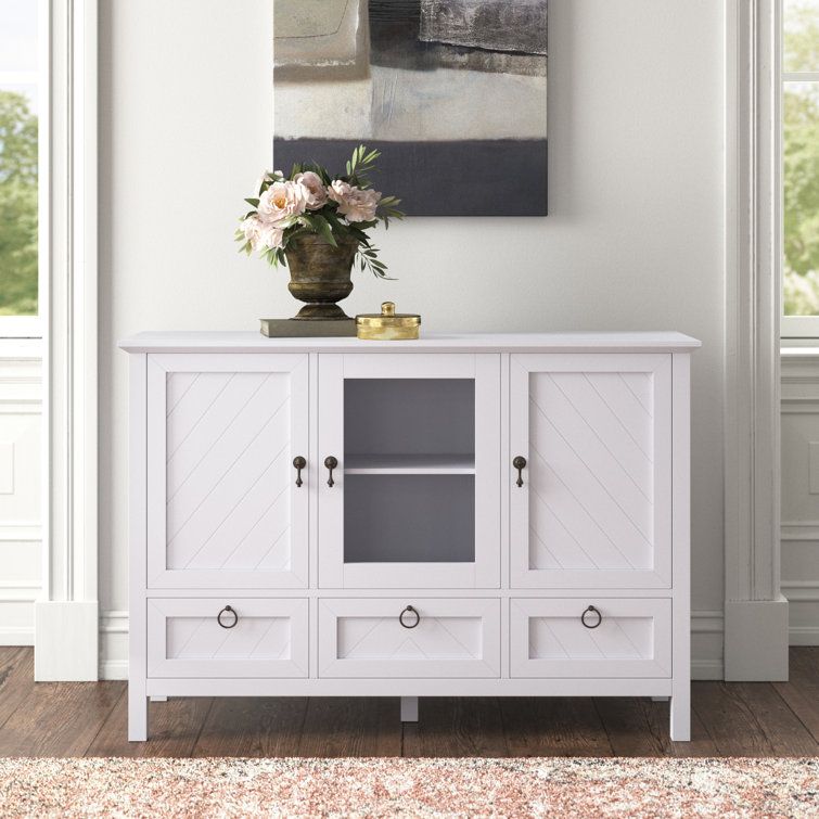 Kelly Clarkson Home Ruth Accent Cabinet & Reviews | Wayfair Pertaining To 3 Door Accent Cabinet Sideboards (View 8 of 15)