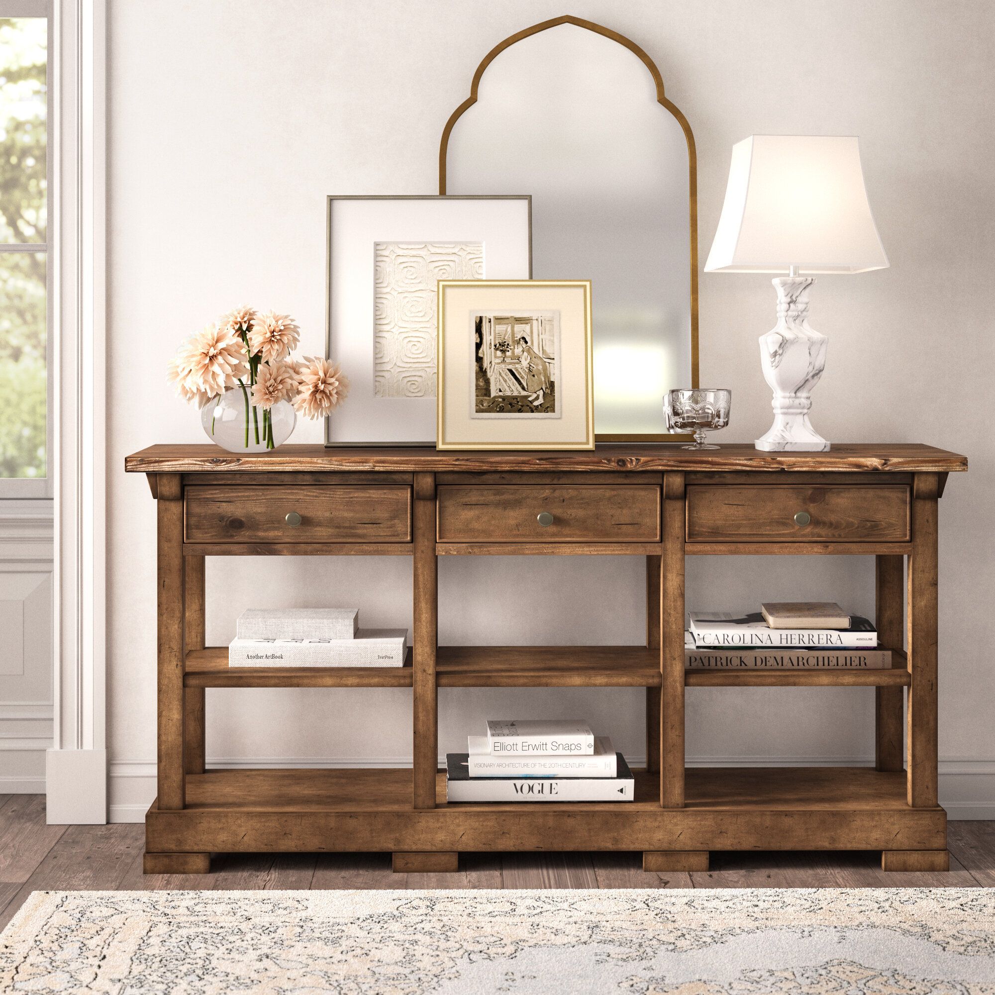 Kelly Clarkson Home Summit 72'' Solid Wood Sideboard & Reviews | Wayfair With Solid Wood Buffet Sideboards (Photo 1 of 15)