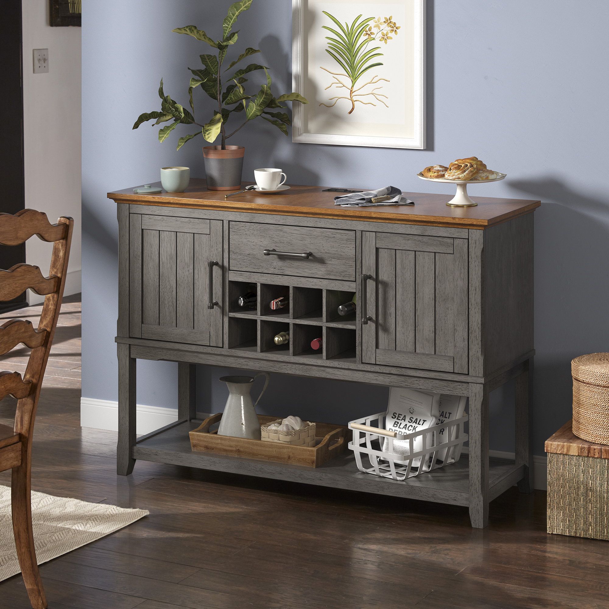 Kingstown Home Raber 51" Wide Dining Hutch With Power Outlets | Wayfair In Sideboards With Power Outlet (Photo 4 of 15)