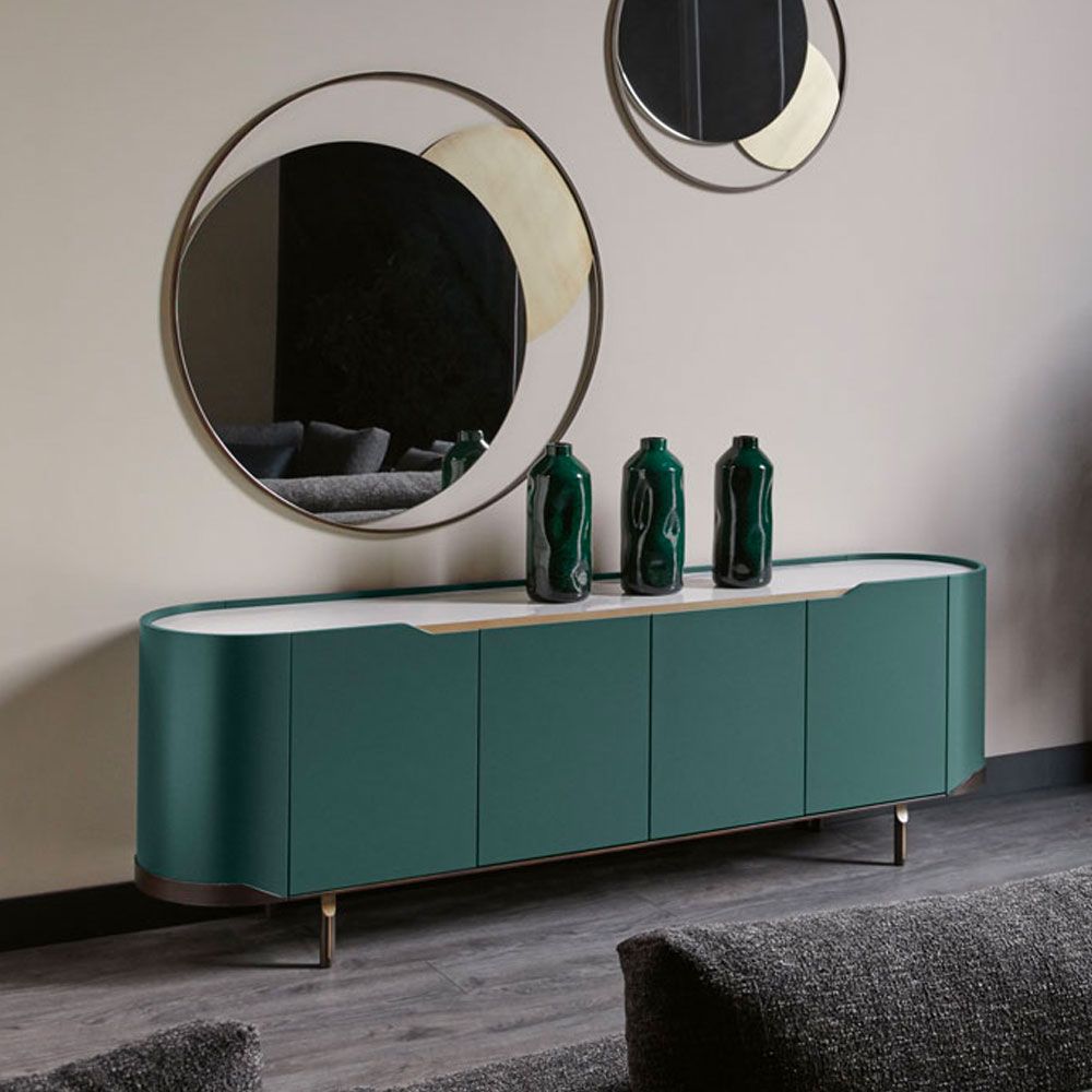 Large Modern Curved Buffet Sideboard – Juliettes Interiors For Modern And Contemporary Sideboards (View 12 of 15)