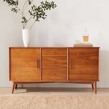 Mid Century Buffet Table – Acorn | West Elm With Regard To Mid Century Sideboards (Photo 1 of 15)