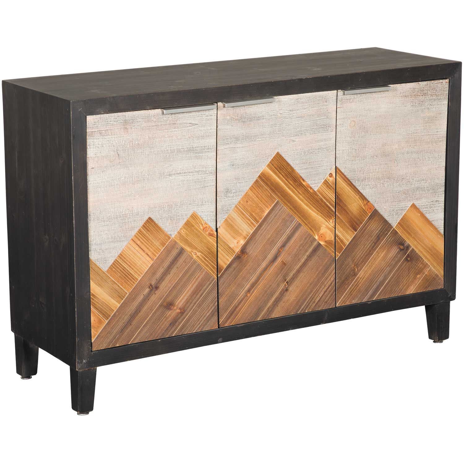 Mountain 3 Door Accent Cabinet | Home Accents | Afw Inside 3 Door Accent Cabinet Sideboards (Photo 6 of 15)