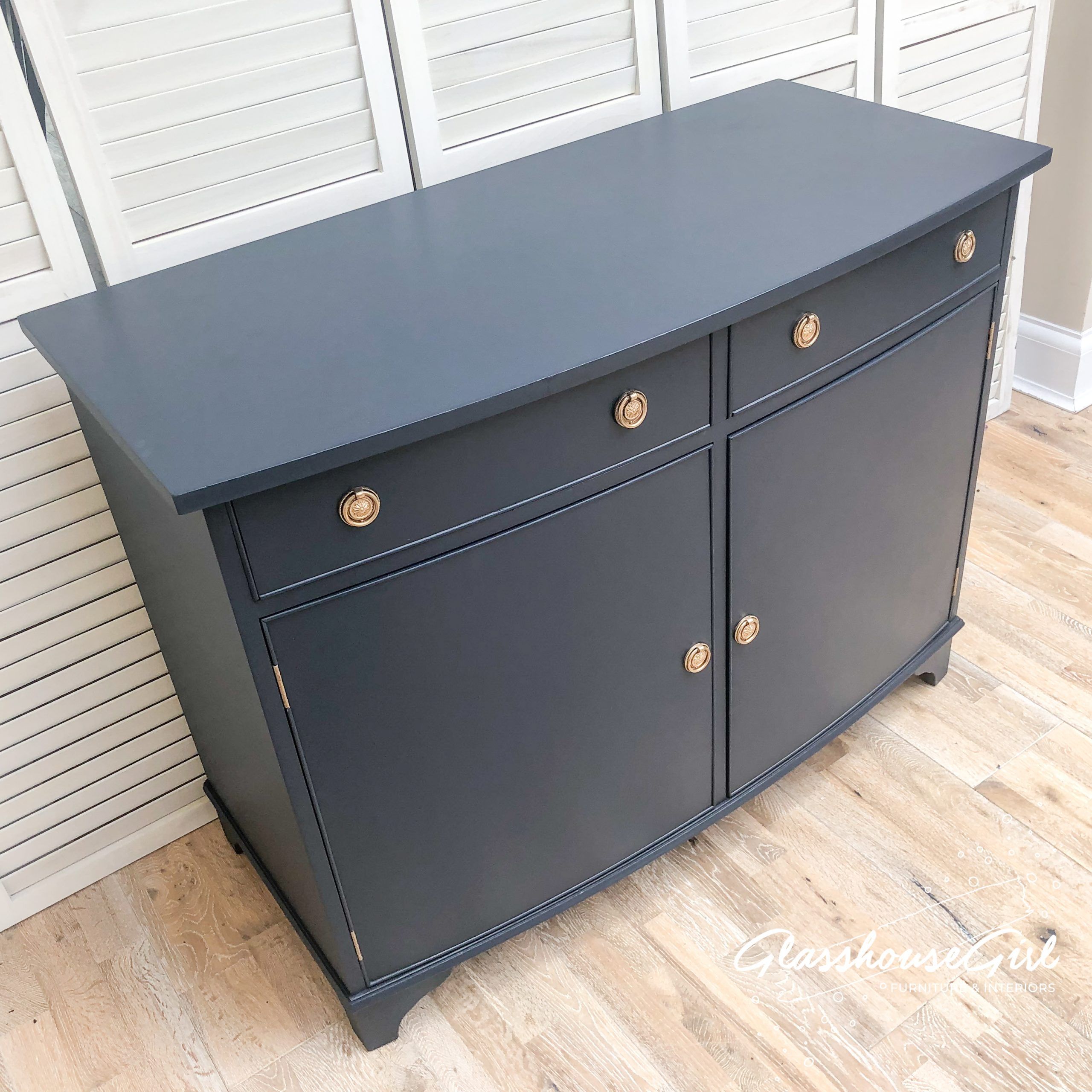 Navy Blue Sideboards • Glasshouse Girl With Navy Blue Sideboards (View 15 of 15)