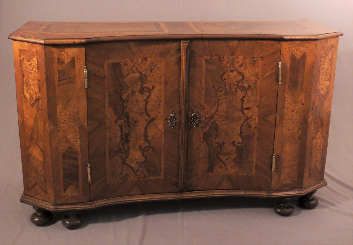 Proantic: German Sideboard With Two Doors 18th Century For Antique Storage Sideboards With Doors (Photo 2 of 15)