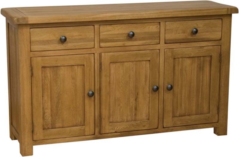 Rustic Oak Large Sideboard | Furniture Value – Cheshire Pertaining To Rustic Oak Sideboards (View 14 of 15)