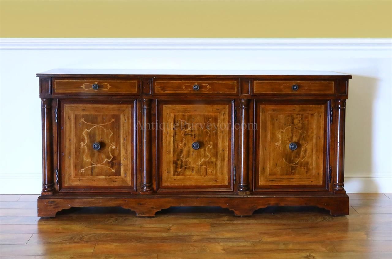 Rustic Walnut Sideboard For Dining Room Or Office Credenza Pertaining To Rustic Walnut Sideboards (View 10 of 15)