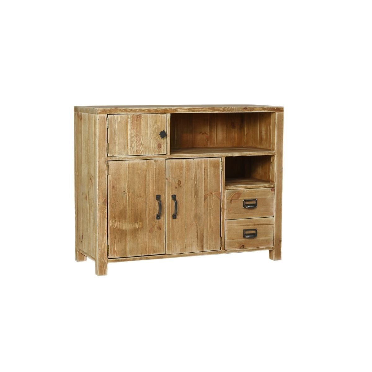 Sideboard Leopold 3 Doors 2 Drawers Solid Wood | Dendro In 3 Doors Sideboards Storage Cabinet (View 7 of 15)