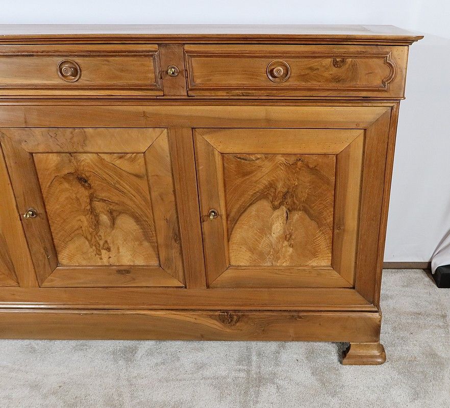 Walnut 3 Doors Sideboard – End Of Xixth Century | Antikeo Throughout Antique Storage Sideboards With Doors (Photo 7 of 15)