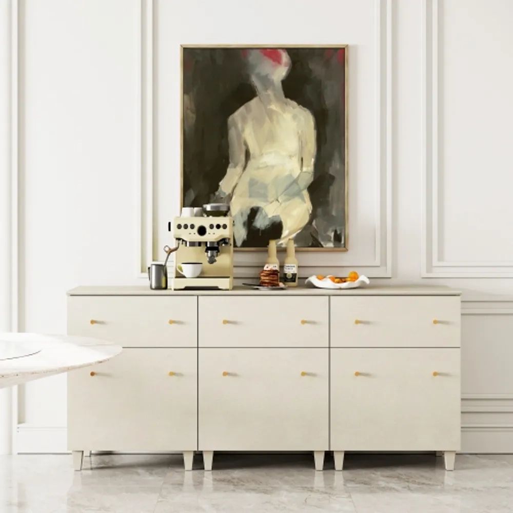 Wampat Sideboards Storage Cabinet For Living Room, Kitchen Wood 3 In 1  Buffet Table With Drawers And Doors, 70.8" Beige Buffet Server With Adjustable  Shelves For Dining Room, Entryway | Coquitlam Centre Inside Sideboards With Adjustable Shelves (Photo 12 of 15)