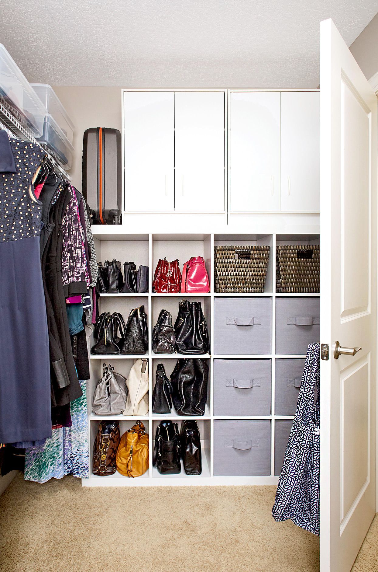 11 Clever Design Ideas For Transforming Your Small Walk In Closet With Wardrobes With Cube Compartments (Photo 8 of 15)