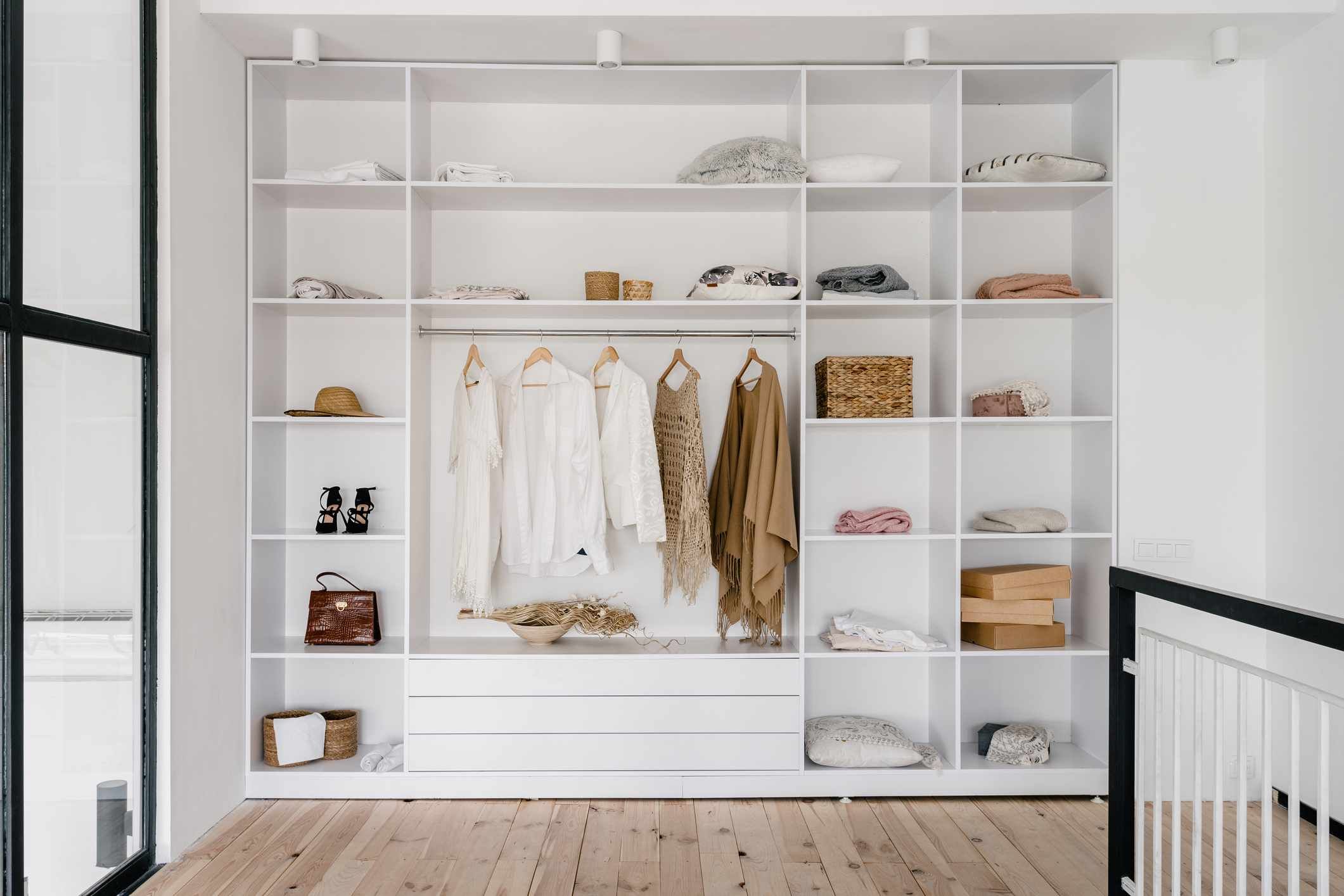 18 Open Closet Ideas To Make Getting Dressed A Cinch Pertaining To Wardrobe With Shelves (View 2 of 15)
