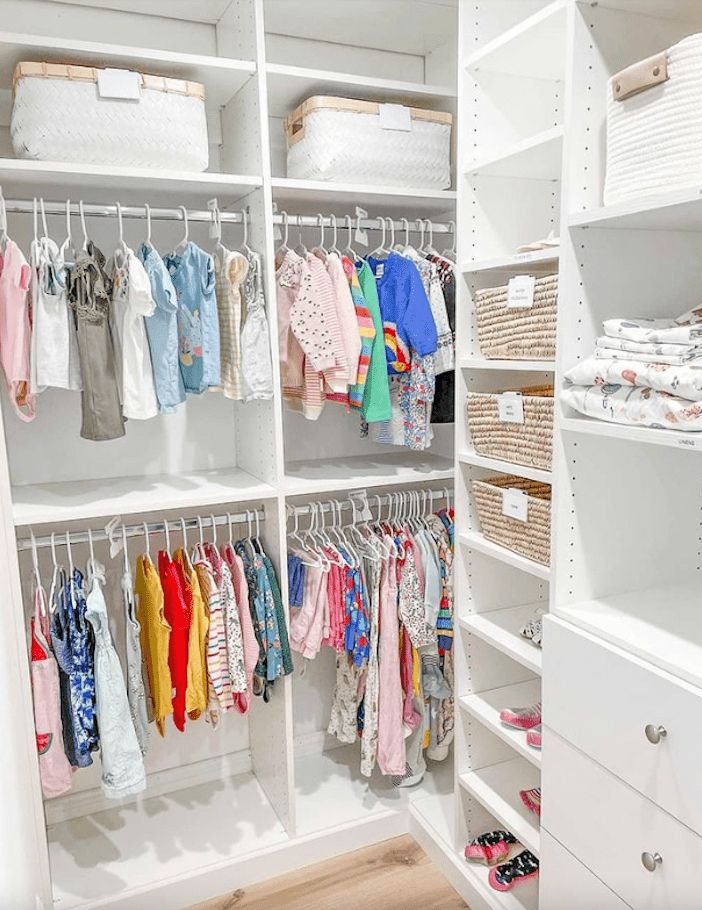 20 Smart Ways To Organize Baby Clothes Within Baby Clothes Wardrobes (Photo 1 of 15)