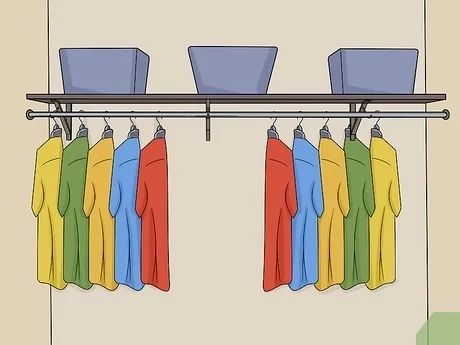3 Ways To Fix A Sagging Closet Rod – Wikihow With Regard To Wardrobes With Garment Rod (Photo 15 of 15)