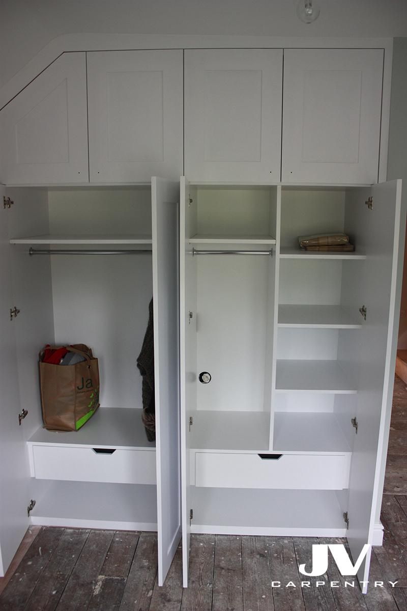 64 Best Built In Wardrobe Interior Layout Ideas | Jv Carpentry Throughout Wardrobe With Shelves (Photo 9 of 15)