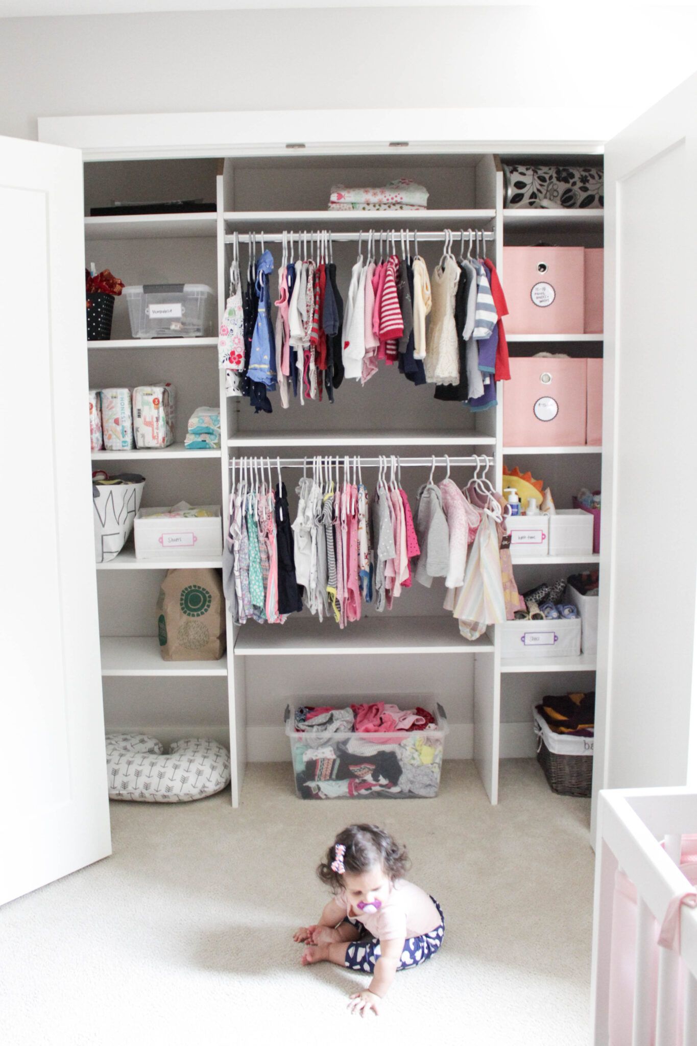 7 Genius Tips For How To Organize Baby Clothes (+ Stuff) With Regard To Baby Clothes Wardrobes (Photo 7 of 15)