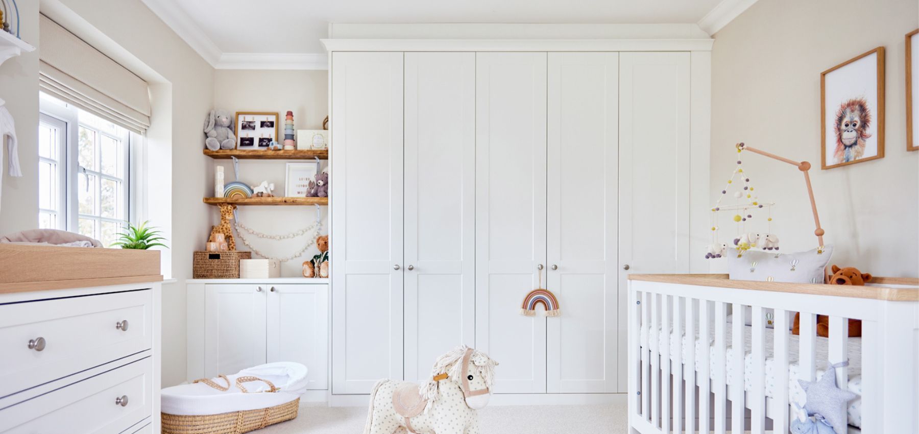 A Calming Nursery Space For Steph's Little Boy | Sharps For Nursery Wardrobes (View 6 of 15)