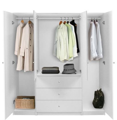 Alta Armoire Plus Closet Package | Contempo Space Regarding White Wardrobe Armoire (Photo 5 of 15)