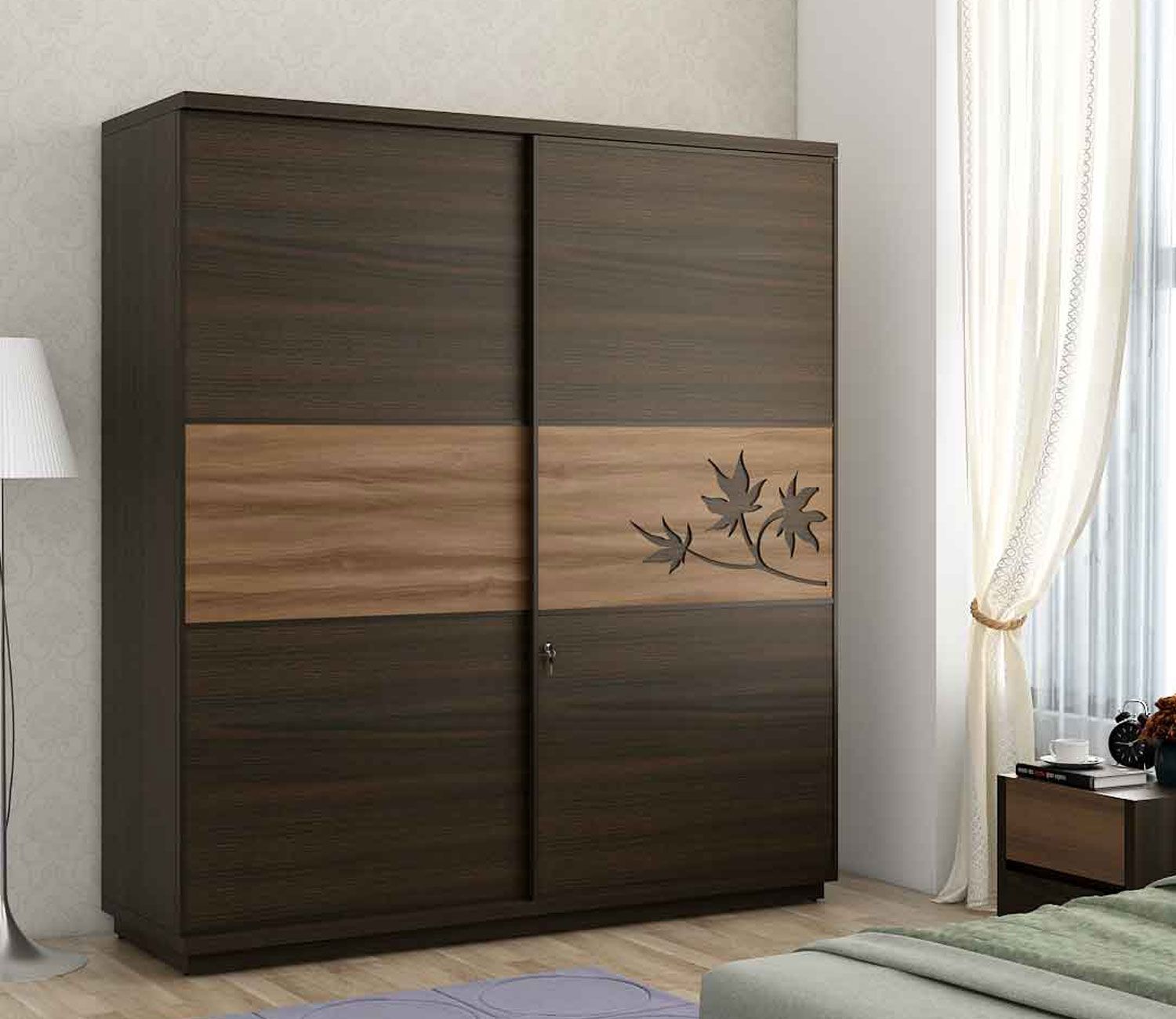 Buy Maple 2 Door Sliding Wardrobe Online In India At Best Price – Modern  Wardrobes – Bedroom Cabinets – Storage Furniture – Furniture – Wooden  Street Product With 2 Door Wardrobes (View 13 of 15)