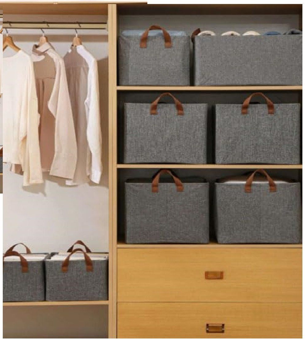 Cationic Steel Frame Folding Storage Household Compartment Wardrobe Storages With Wardrobe Hangers Storages (Photo 6 of 15)