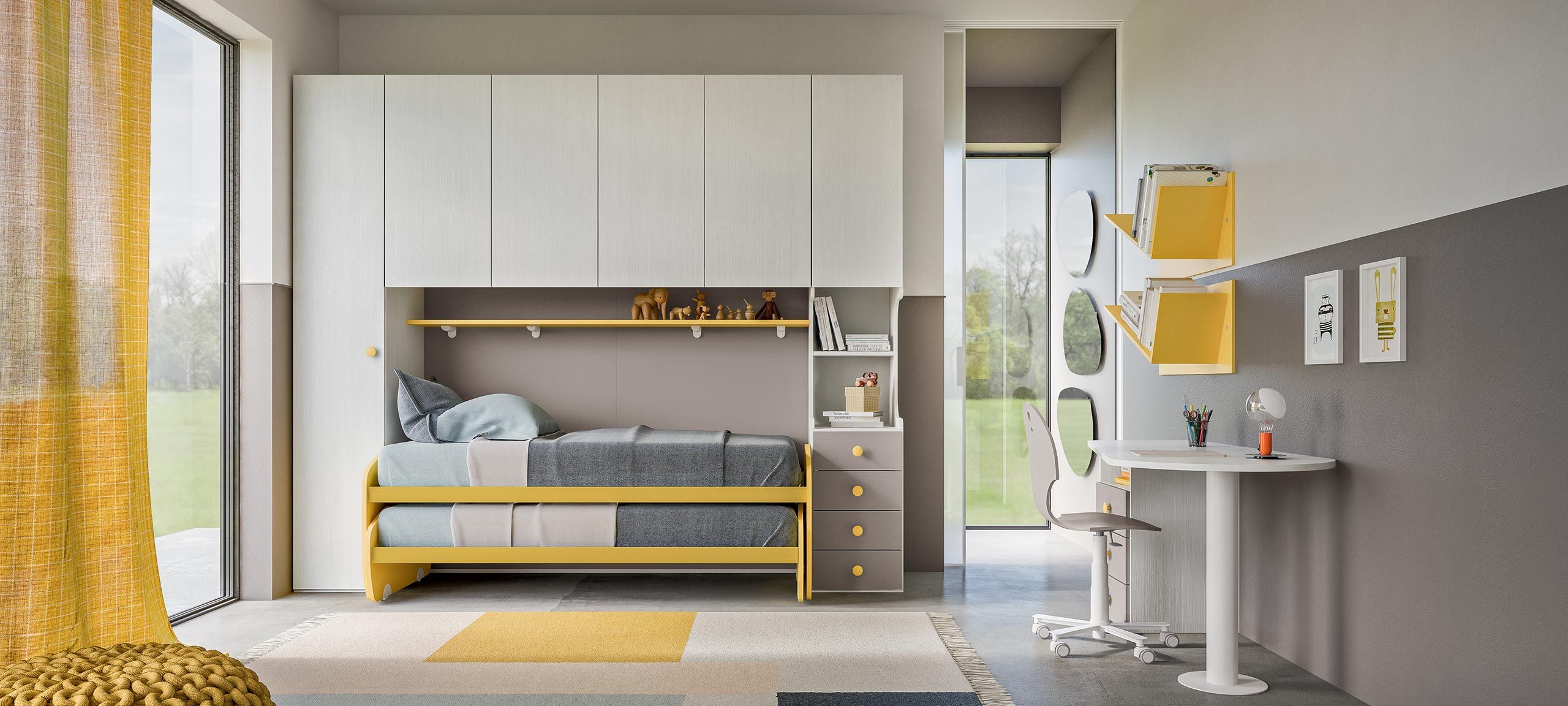 Children?s Bedrooms With Bedroom Cabins | Mab Home Furniture Within Overbed Wardrobes (View 3 of 20)