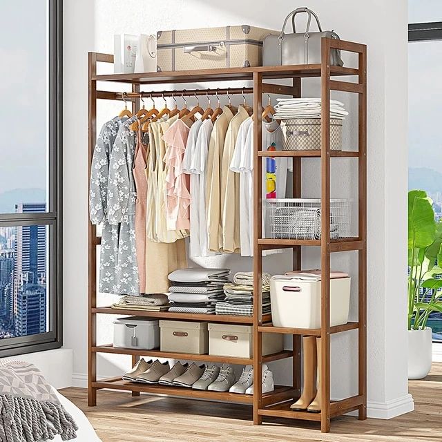 Closet Organizer Clothes Racks | Wardrobe Furniture Clothes | Wardrobe  Clothes Closet – Wardrobes – Aliexpress Throughout Clothes Rack Wardrobes (Photo 13 of 15)