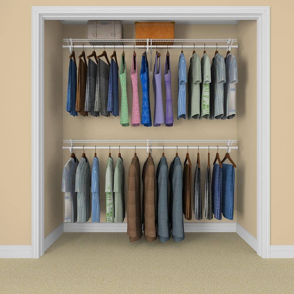 Featured Photo of The 15 Best Collection of Double Up Wardrobe Rails