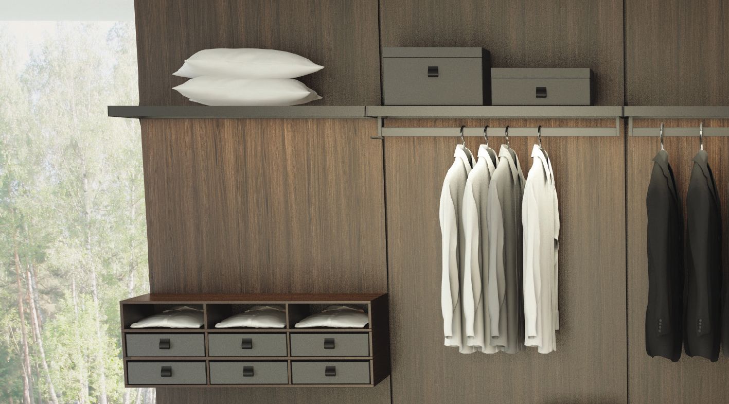 Cothes Rods – Wardrobe Fittings – Products | Vivo Systems – Solutions For  Kitchen & Wardrobes Regarding Wardrobes With Hanging Rod (Photo 5 of 15)
