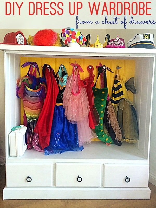 Diy Dress Up Wardrobe From A Dresser Pertaining To Kids Dress Up Wardrobe Closet (Photo 12 of 15)