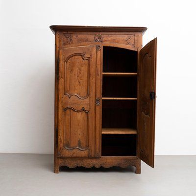 Early 20th Century Traditional Spanish Wood Wardrobe For Sale At Pamono Intended For Traditional Wardrobes (Photo 15 of 15)