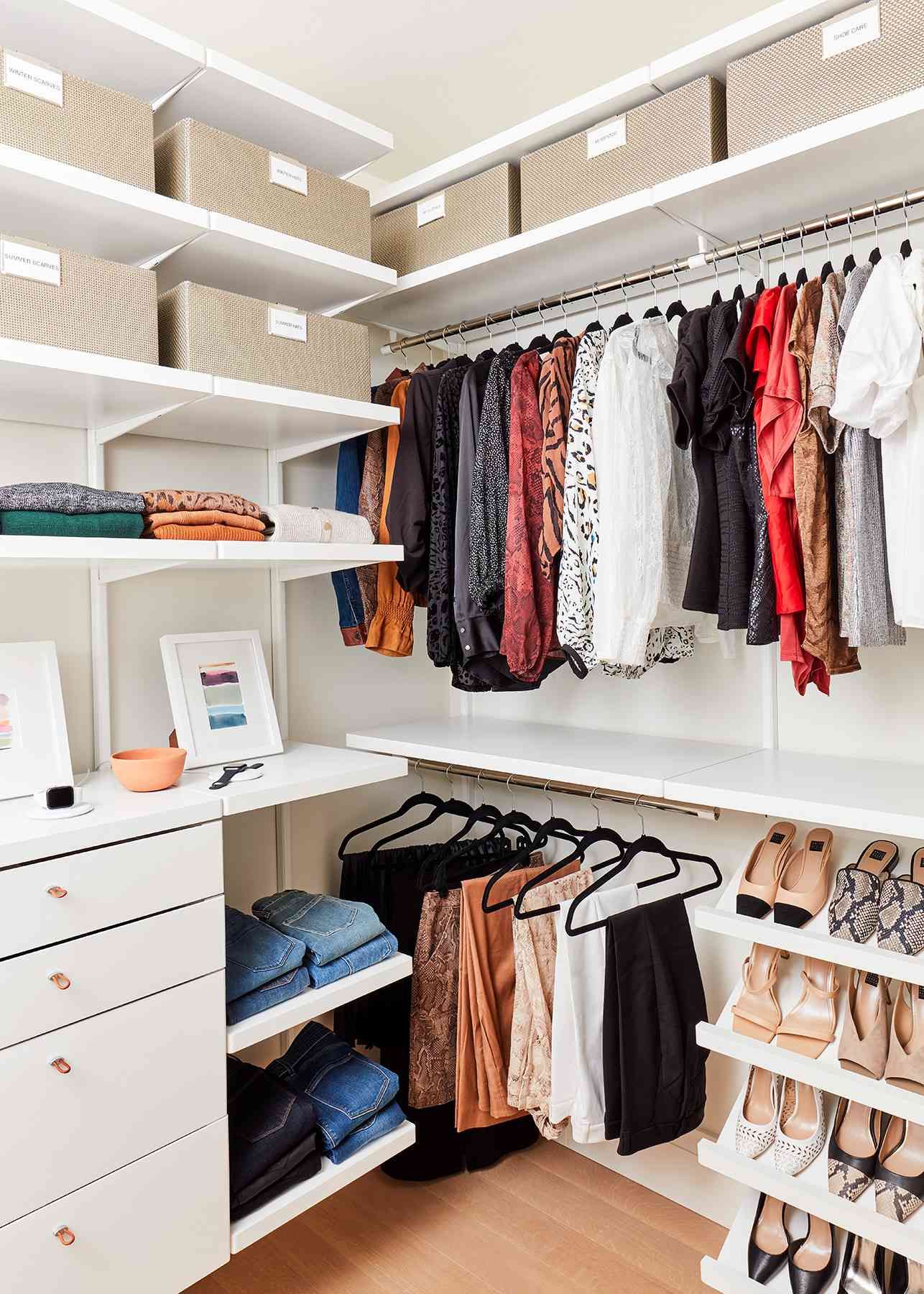 How Pro Organizers Arrange A Closet For Maximum Storage Pertaining To Clothes Organizer Wardrobes (Photo 7 of 15)