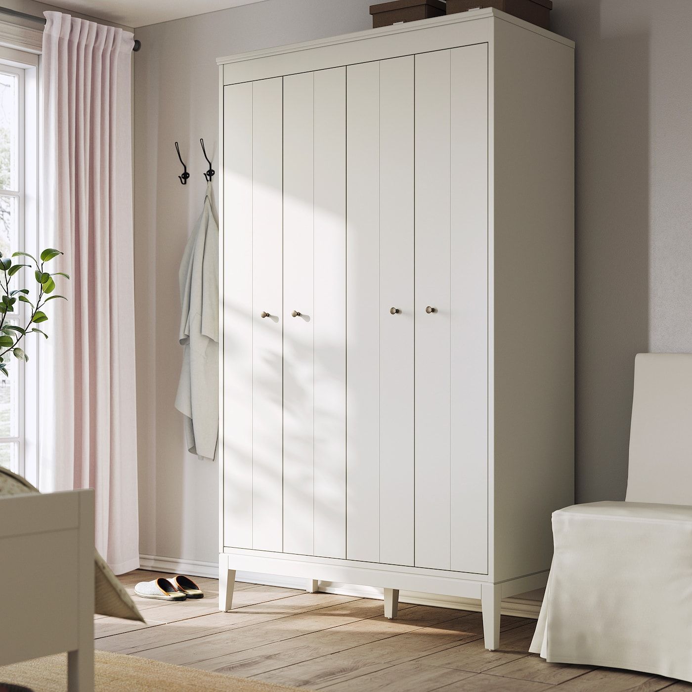 Featured Photo of 15 Collection of White Wardrobe Armoire